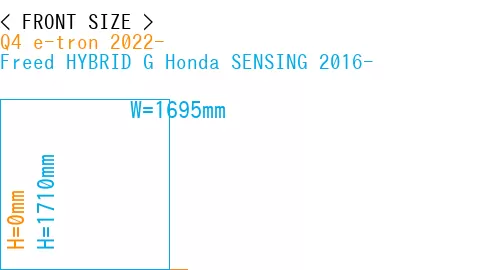 #Q4 e-tron 2022- + Freed HYBRID G Honda SENSING 2016-